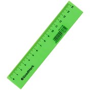 Линейка 15 см пластик, "Neon", GoodMark