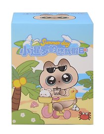 Игрушка Сиамский котик на велосипеде (10см) (пластик) (Blind Box) (12-7655-202508-1040-362)