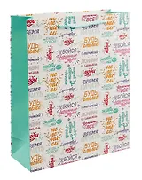 Пакет А4 32*26*12 "Пожелания для тебя!" нейтр. бум.мат.ламинат