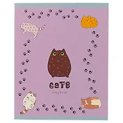 Тетрадь в клетку Unnika, "Хвостатые непоседы", 48 листов, в ассортименте