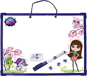 Доска «Пиши-стирай», 42 х 30,5 х 1 см, маркер, губка, 3 магнита, Littlest Pet Shop