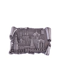 Магнит Ярославль Беседка-Коллаж свиток.мет. 96х65 цв.ант.олово (027-4ATN-27K14)