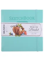 Скетчбук 140*140 40л "Bristol Touch" мятный, для графики и маркеров, 180г/м2