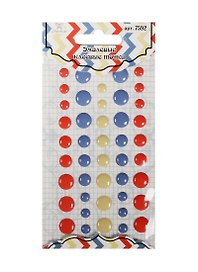 Эмалевые клеевые точки (7592) (45шт.) (Рукоделие) (3+) (упаковка)