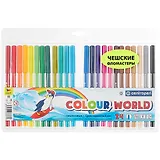 Фломастеры Centropen, "Цветной мир Пингвины", 24 цвета