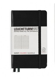 Записная книжка «Classic» А6, 93 листов в клетку, черный, Leuchtturm1917