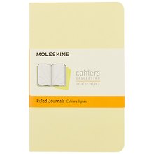 Записная книжка Moleskin Cahier Journal Pocket, 3 шт, нежно-жёлтая, 32 листа, А6
