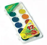 Краски акварельные 12цв "Пчелка" пл/к., б/к., Гамма