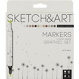 Маркеры для скетчинга 12цв "SKETCH&ART" Графика, Bruno Visconti