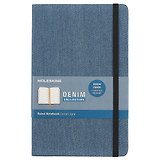 Книга для записей Moleskin Denim Large, твёрдая обложка, синяя, 120 листов, А5