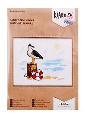 Набор для творчества Klart Вышивание Зарисовки. Чайка 8-386