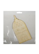 Фигурка Домик для раскрашивания 6 (2150452) (15х8см) (игрушка из дерева) (упаковка)