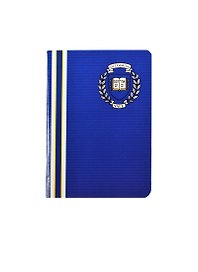 Записная книжка А6 48л кл. "Yale. Blue" блок офсет, мел.картон, выб.УФ-лак, ассорти, Премьера
