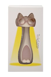 Мини-лампа LED Котик в очках (белая) (пластик) (11х4) (12-LIGHT-531)