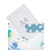 Папка на молнии А4 «Leaves and flowers», с расширением, в ассортименте - 1