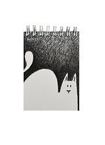 Блокнот А7 100л кл."CATS" тв.обл., мат.лам., выб.УФ-лак, евроспираль, ассорти, MARKER ARTE