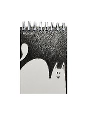 Блокнот А7 100л кл."CATS" тв.обл., мат.лам., выб.УФ-лак, евроспираль, ассорти, MARKER ARTE
