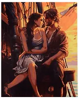 Картина по номерам холст на подрамнике "На корабле", 40 х 50 см