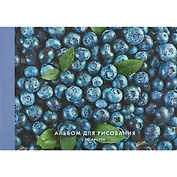 Альбом для рисования Listoff, "Голубика", А4, 30 листов, на склейке