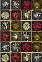 Обложка для паспорта "Игра Престолов. Гербы домов"