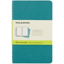 Записная книжка «Cahier Journal Pocket» А6, 32 листа, нелинованная, голубая, 3 штуки, Moleskine