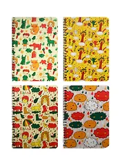 Тетрадь в клетку Trees Yiwu, "Наивная живопись", 80 листов, в ассортименте