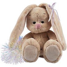 Мягкая игрушка Зайка Ми с новогодней подвеской (15 см) (SidX-352)