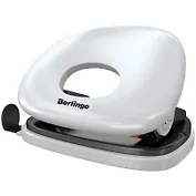 Дырокол 10 листов "Round", пластиковый, Berlingo, белый