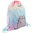 Мешок для сменной обуви "Pusheen" градиентн.фон, плотн.водостойк.материал - 1