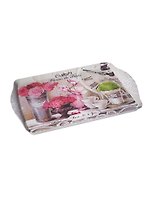 Поднос Парижские цветы (пластик) (38,8х24) (ML-001- FdP/ML-001 Fleurs)