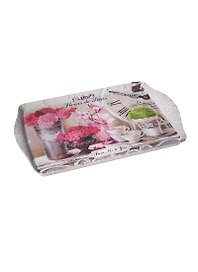 Поднос Парижские цветы (пластик) (38,8х24) (ML-001- FdP/ML-001 Fleurs)