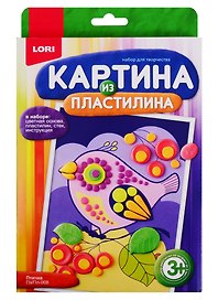 Картина из пластилина LORI Птичка