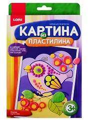 Картина из пластилина LORI Птичка