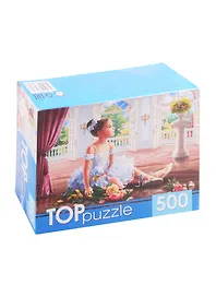 Пазл «Маленькая балерина с букетом» 500 элементов, TOPpuzzle