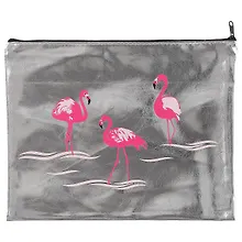 Папка для тетрадей «Pink flamingo» В5, на молнии