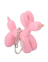 Брелок Собачка-шарик (ярко-розовая) (8х6) (керамика) (12-Foryoucraft-202506-D10)