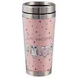 Термостакан Be awesome (совы) (пластик) (400мл)