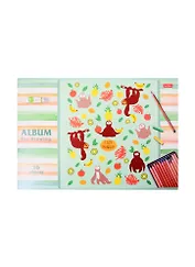 Альбом для рисования Hatber, "Ленивцы", А4, 16 листов, на скрепке, в ассортименте