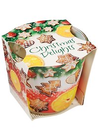 Ароматизированная свеча в стакане Рождественские Вкусы