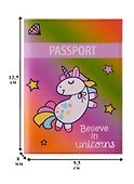 Обложка на паспорт «Единорог. Believe in unicorns», кожа - 1