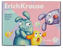 Гуашевые краски «Jolly Friends Pastel» 12 цветов, 20 мл, Erich Krause