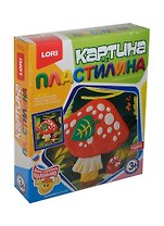 LORI Пк-002 Картина из пластилина Мухомор (+рамка) (набор д/творч.) (3+) (коробка)