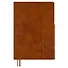 Ежедневник дат. 2026г. А5 176л "Тиволи глосс" коричневый, кожзам, тв.переплет, блинт.тиснение, офсет, справ.мат-лы, закругл.углы, 2 ляссе, инд.уп - 0
