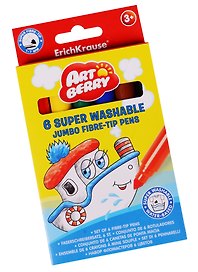 Фломастеры Art Berry, Jumbo, 6 цветов