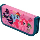 Пенал 1отд. "My little pony" прямоугольный 19.5*9см, покрытие текстиль, c наполнением (14 предметов), Proff