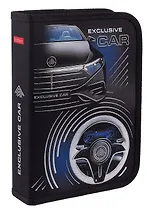 Пенал 1 отделение "Exclusive car" 20*14, ткань/картон