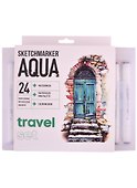 Маркеры акварельные «Aqua Pro Travel Set», 24 цвета, Sketchmarker - 0