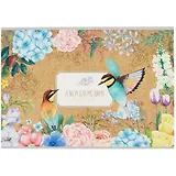 Альбом для рисования Academy Style, "Райский сад", А4, 40 листов, на склейке