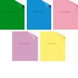 Тетрадь в линейку Unnika, "Однотонная с уголком", 24 листа, в ассортименте