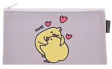 Пенал-косметичка "HUG!" на молнии, 115*215, ткань